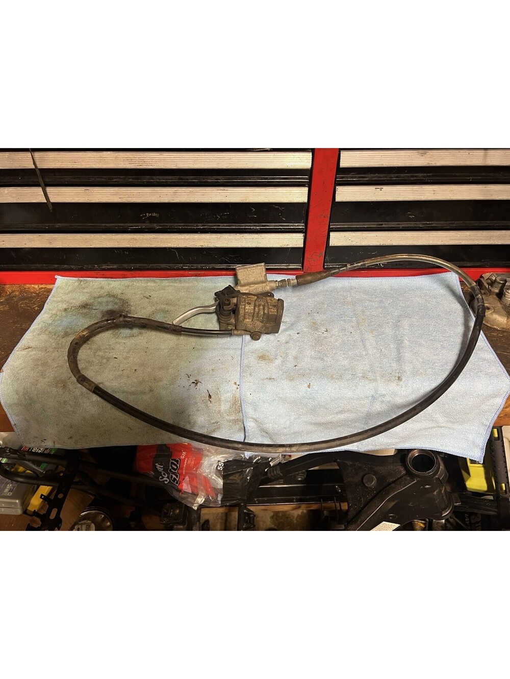 1994 89-95 RM125 RM 125 Front Brake Caliper Bracket Hose Master Cylinder Lever